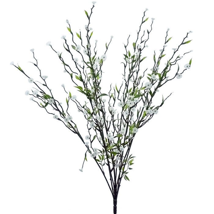 22" Twig Flower Spray 35070WT