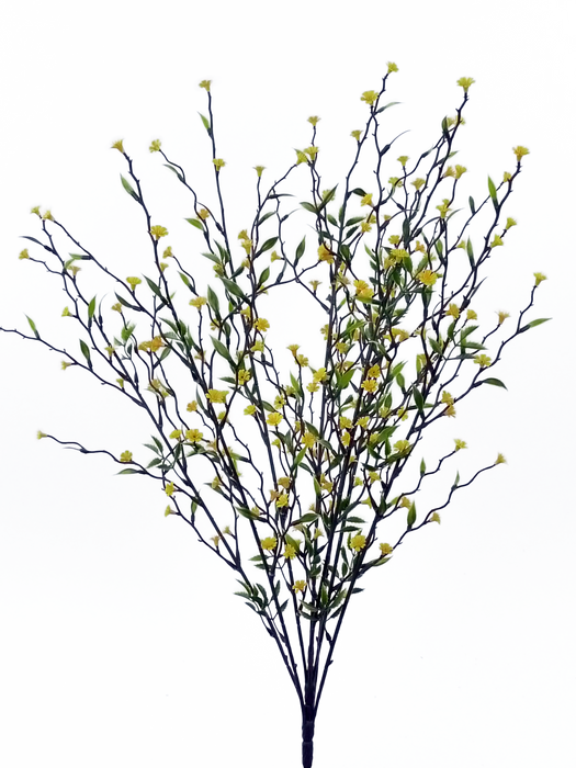 22" Yellow Twig Flower Spray 35070YW