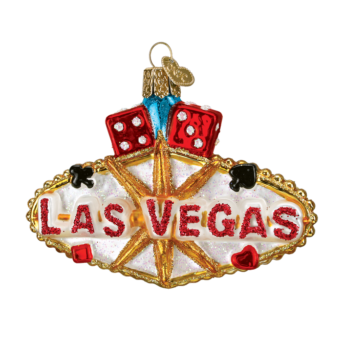 Las Vegas Sign Ornament Old World Christmas Ornament 36149