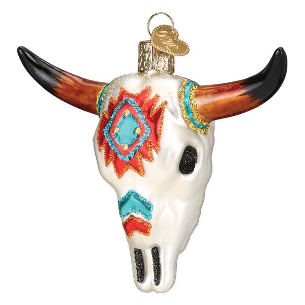 Southwestern Steer Skull Ornament Old World Christmas Ornament 36290