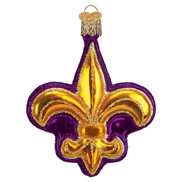 Purple Fleur-de-lis Ornament  Old World Christmas  36318