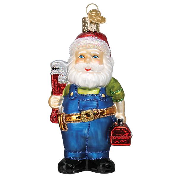 Handyman Santa Old World Christmas Ornament 40310