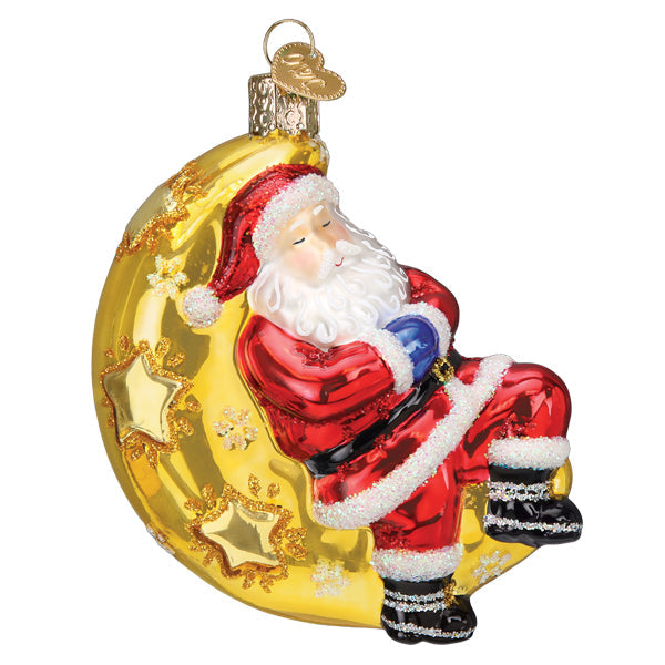 Moonlight Santa Ornament  Old World Christmas  40332