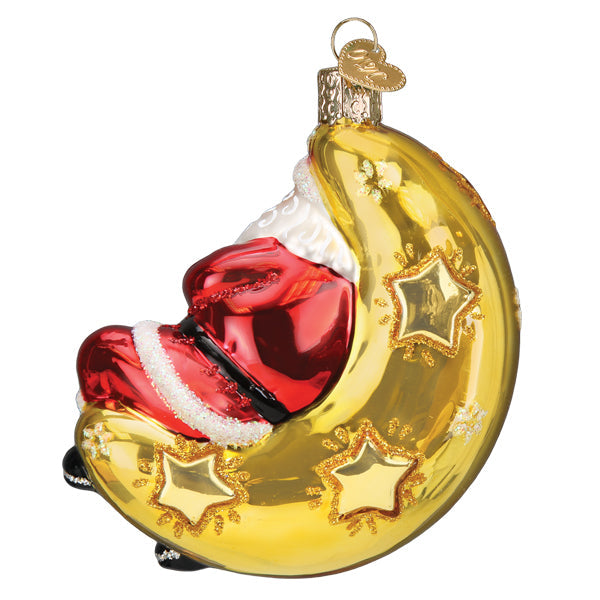 Moonlight Santa Ornament  Old World Christmas  40332