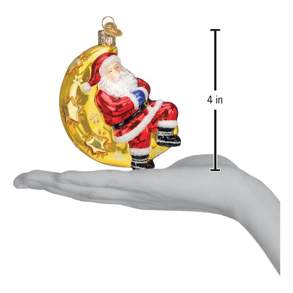 Moonlight Santa Ornament  Old World Christmas  40332