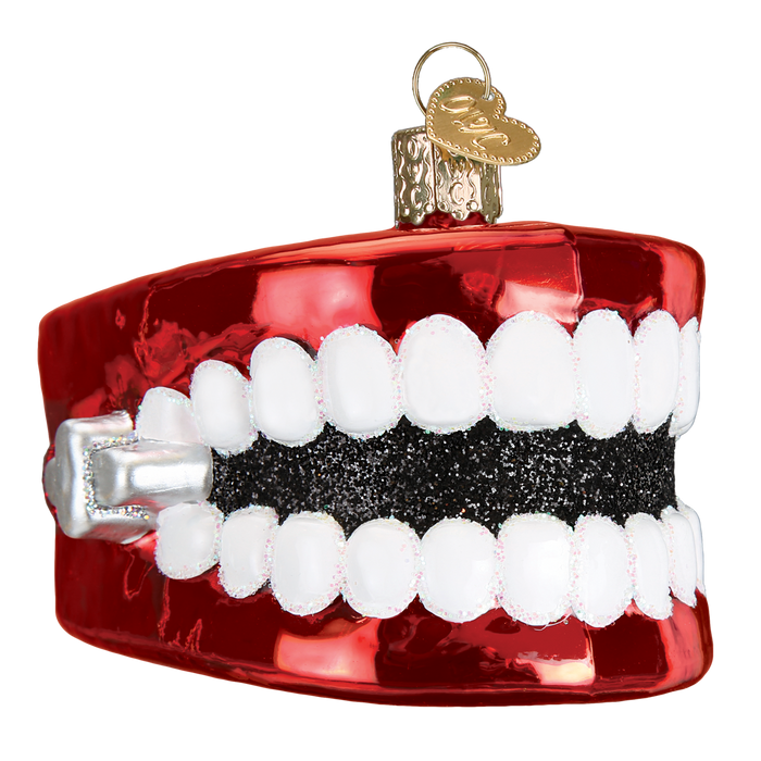 Wind Up Teeth Ornament Old World Christmas Ornament 44107