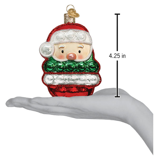 Santa Popper Ornament  Old World Christmas  44184