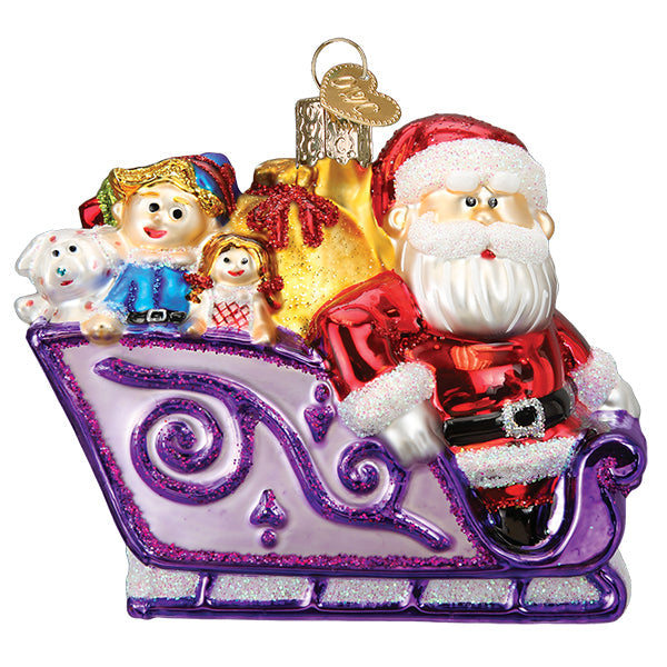 Santa And Friends Ornament  Old World Christmas  44205