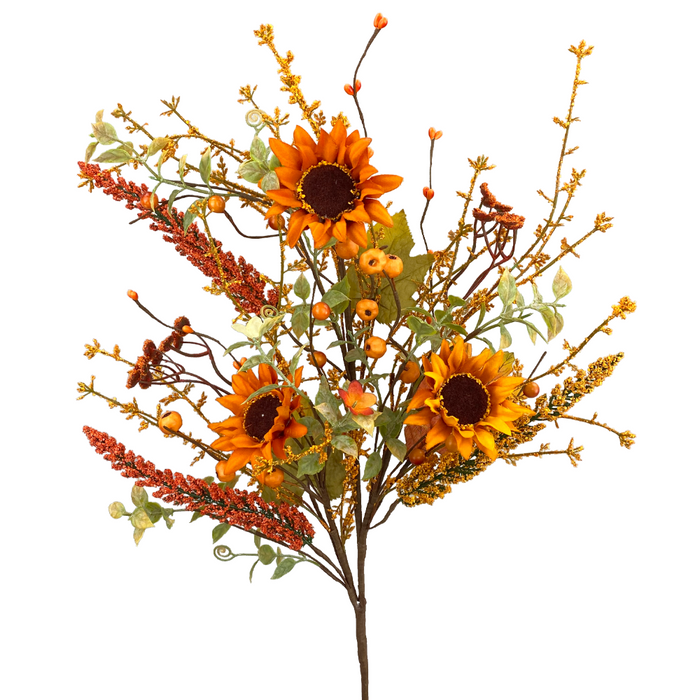 28" Sunflower Berry Spray 56746OR