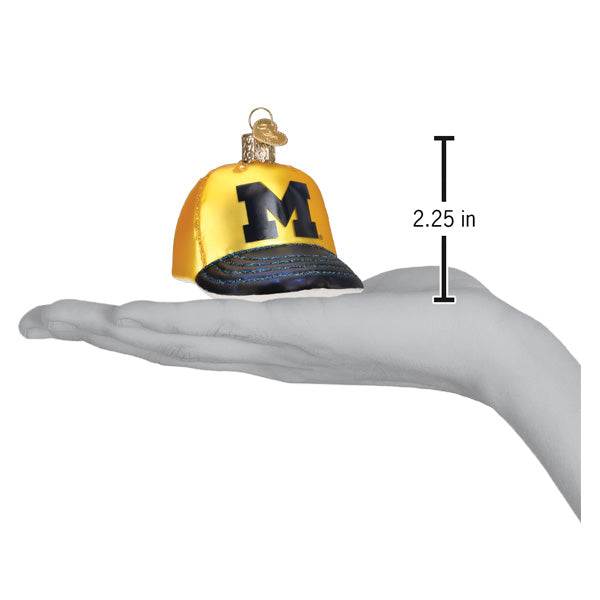 Michigan Baseball Cap Ornament  Old World Christmas  60719