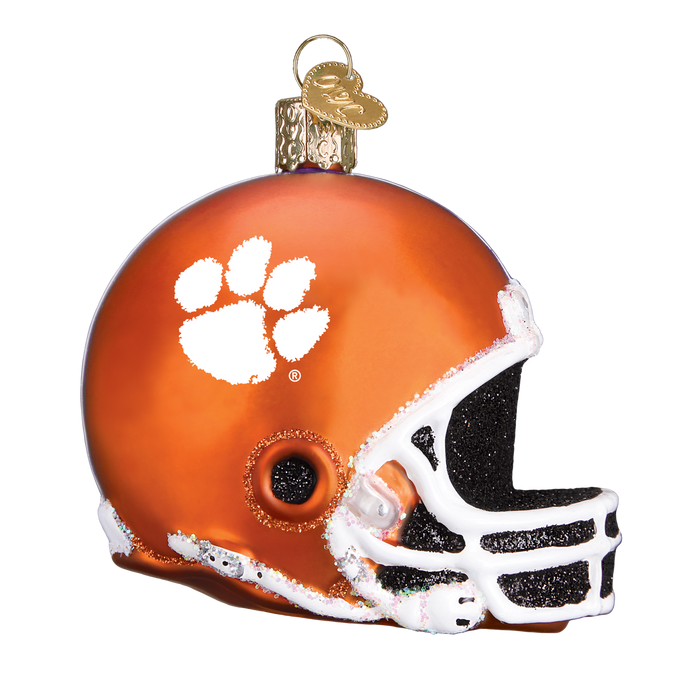 Clemson Football Helmet Old World Christmas Ornament 61217