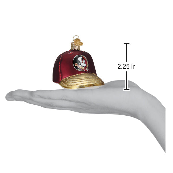 Florida State Baseball Cap Ornament  Old World Christmas  62719