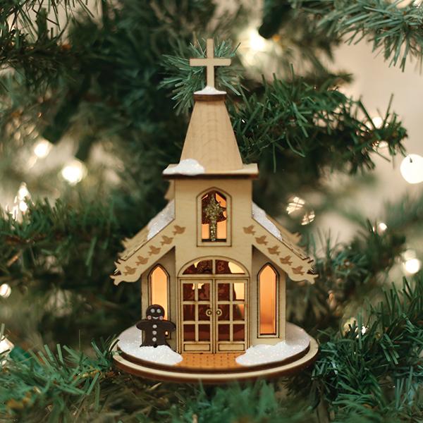 Nativity Chapel Old World Christmas Ornament 80003