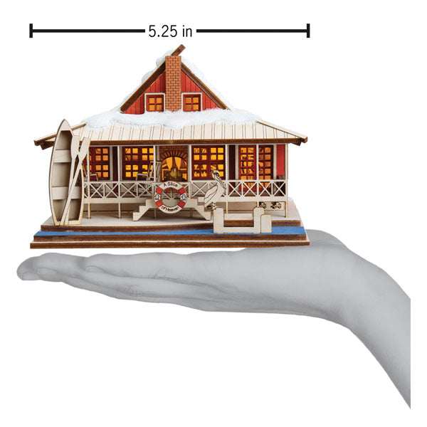 Lake House Ornament  Old World Christmas  80046