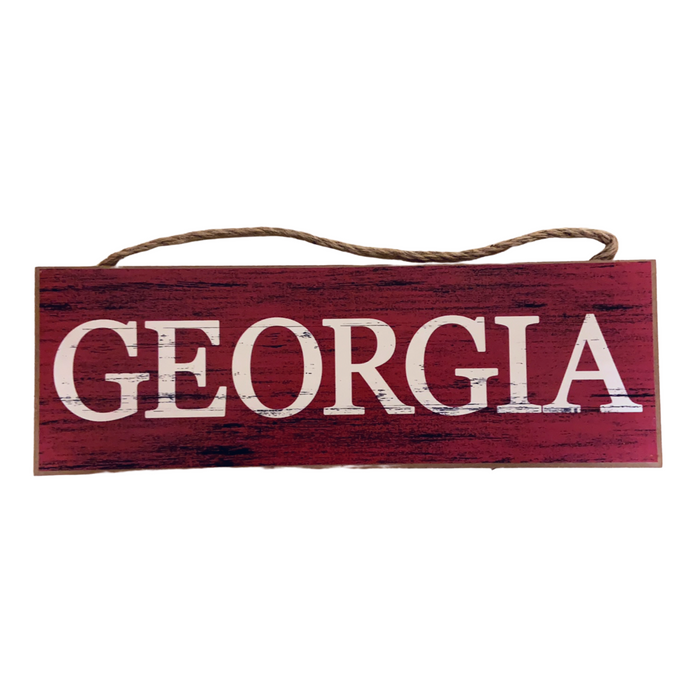 Red Black Georgia or Go Team Assorted Wall Hanging AP809899