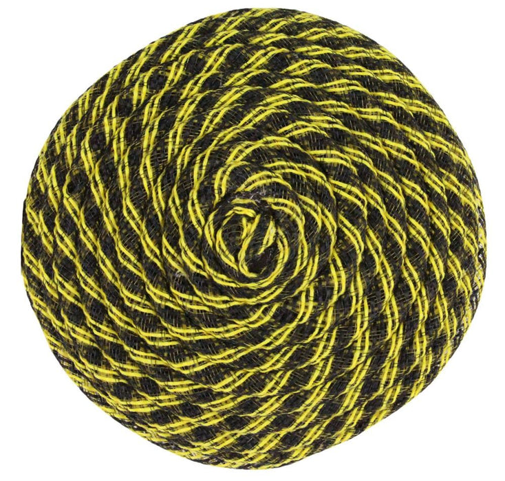 6.75"Dia Jute Flex Tubing Flower Center  Yellow/Black  FJ5182CW