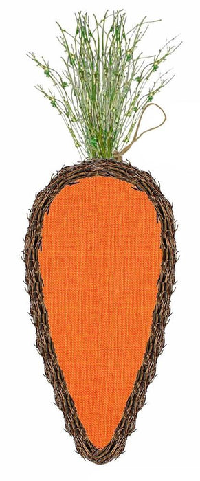 24"H X 8"L Vine/Fabric Carrot Orange/Natural KG3108