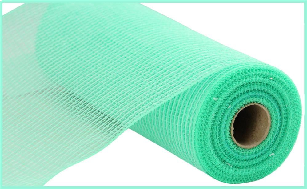 10.25"X10Yd Faux Jute/Pp Stripe  Mint Green  RY8312T9