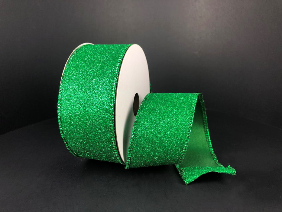 Emerald All Flat Glitter, 1.5"X10Y  Ribbon  X820609-17