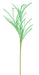 A product featuring a 31-inch length glittered paper grass spray with long, thin, bright mint green leaves radiates outward from a central stalk against a white background. Product Code: XS110083.