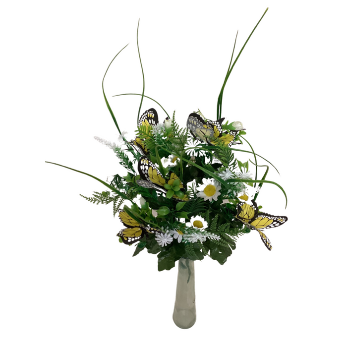 21" Yellow Daisy Butterfly Bush 82501-Yel