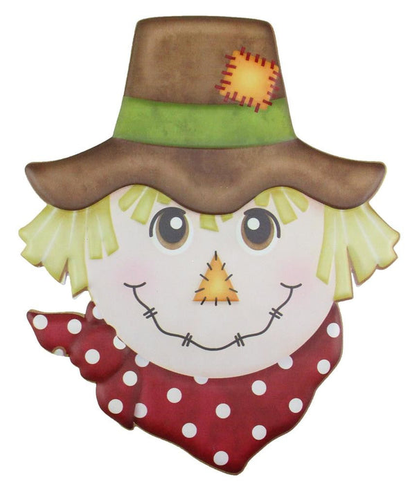 12"H X 10"L Metal Scarecrow W/Hanger  Brown/Burgandy/Green/Orange  MD062405