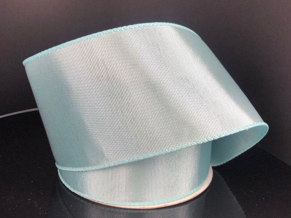 Aqua Ribbed Satin, 2.5"X10Y  Ribbon   983140-45