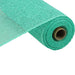 A roll of 10" Mint Green Poly Burlap Mesh RP8100M5, featuring an open weave texture and partially unrolled to show the spool's cardboard core.