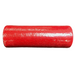 A 10" red foam roller wrapped in a fabric mesh material, model XB97910-12.