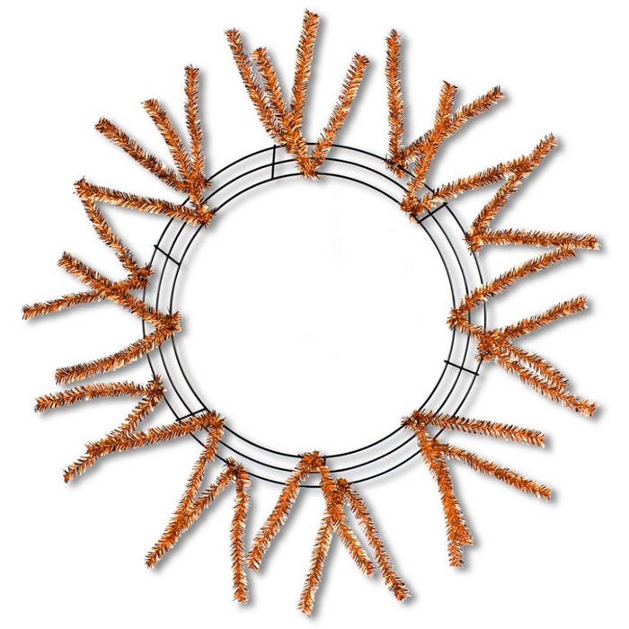 Pencil Work Wreath 24" Metallic Copper XX751138