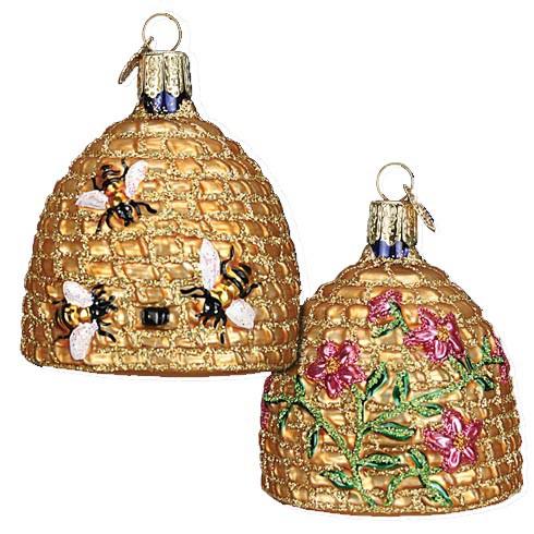 Bee Skep Old World Christmas Ornament  12391