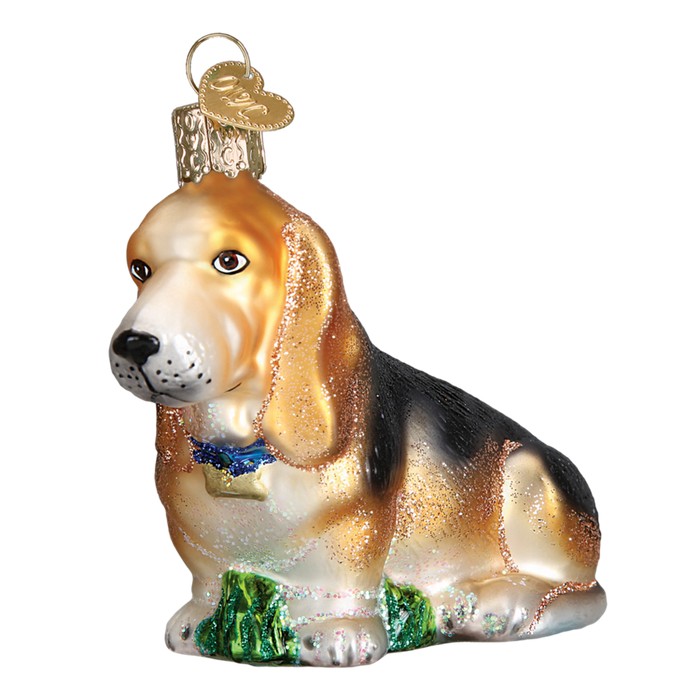 Basset Hound Old World Christmas Ornament 12473