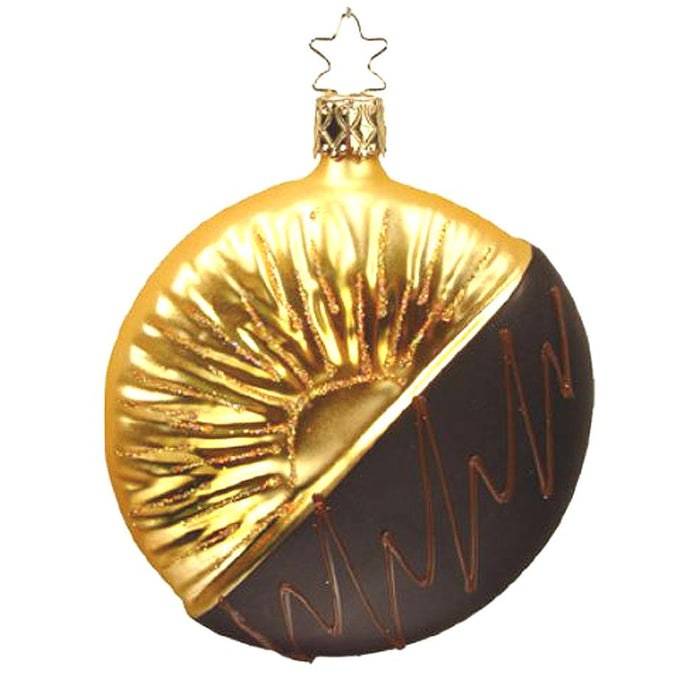 Dark Chocolate Dipped Pineapple Slice Ornament Inge-Glas 1-249-08