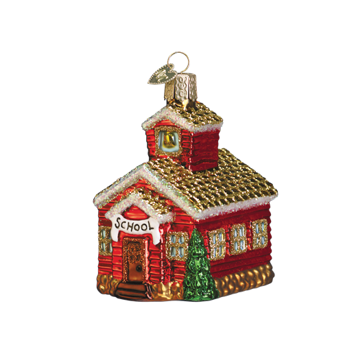 School House 20007 Old World Christmas Ornament