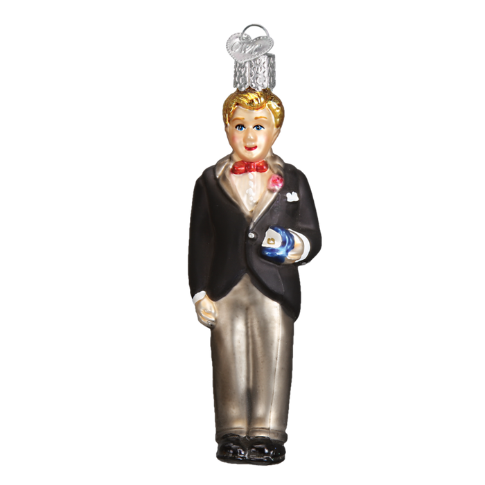 Blonde Groom 24175 Old World Christmas Ornament