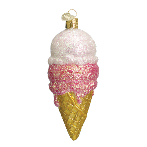 Ice Cream Cone Old World Christmas Ornament 32028