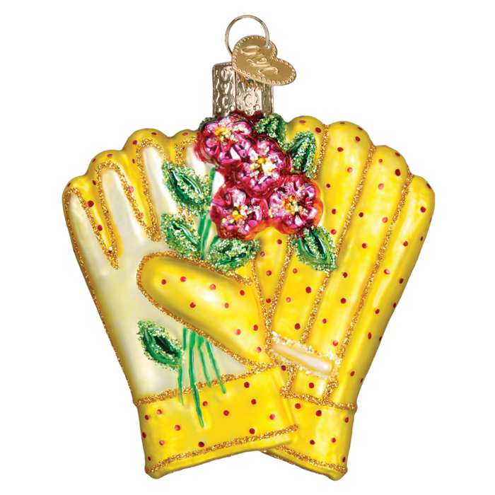 Gardening Gloves Old World Christmas Ornament 32329