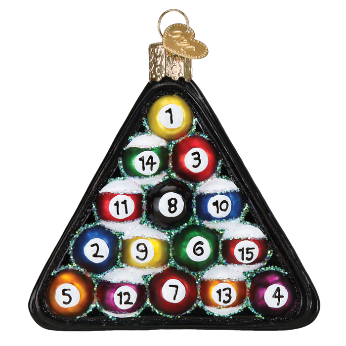 Billiard Balls Old World Christmas Ornament 44069