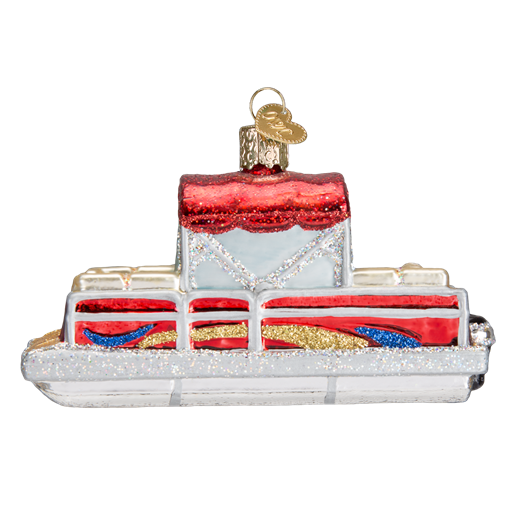 Pontoon Boat 46059 Old World Christmas Ornament