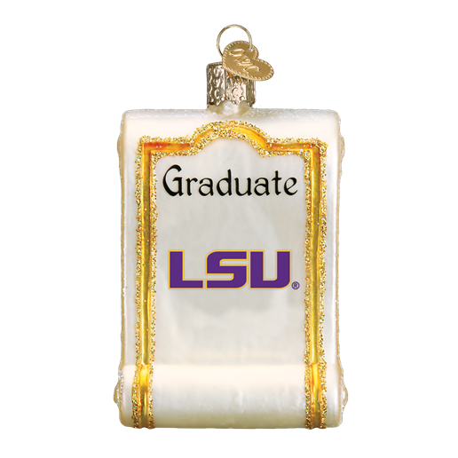 Louisiana State Diploma 60312 Old World Christmas Ornament