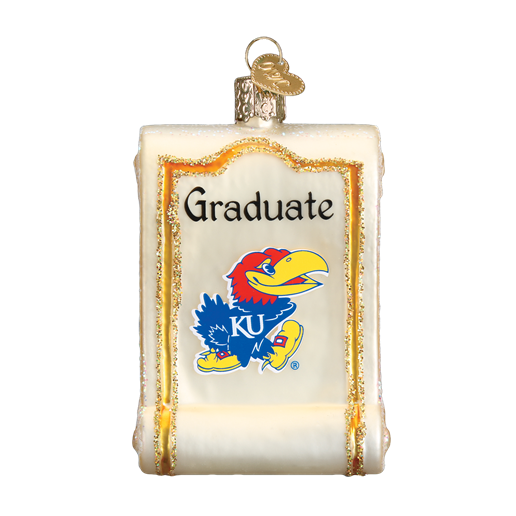 Kansas Diploma 61112 Old World Christmas Ornament