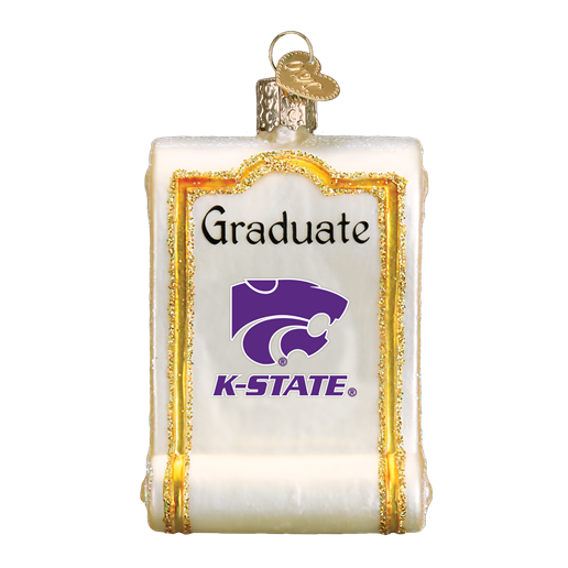 Kansas State Diploma 61812 Old World Christmas Ornament