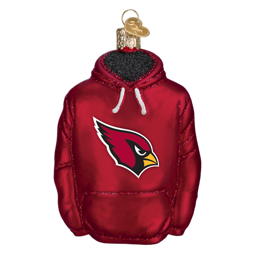 Arizona Cardinals Hoodie 70103 Old World Christmas Ornament