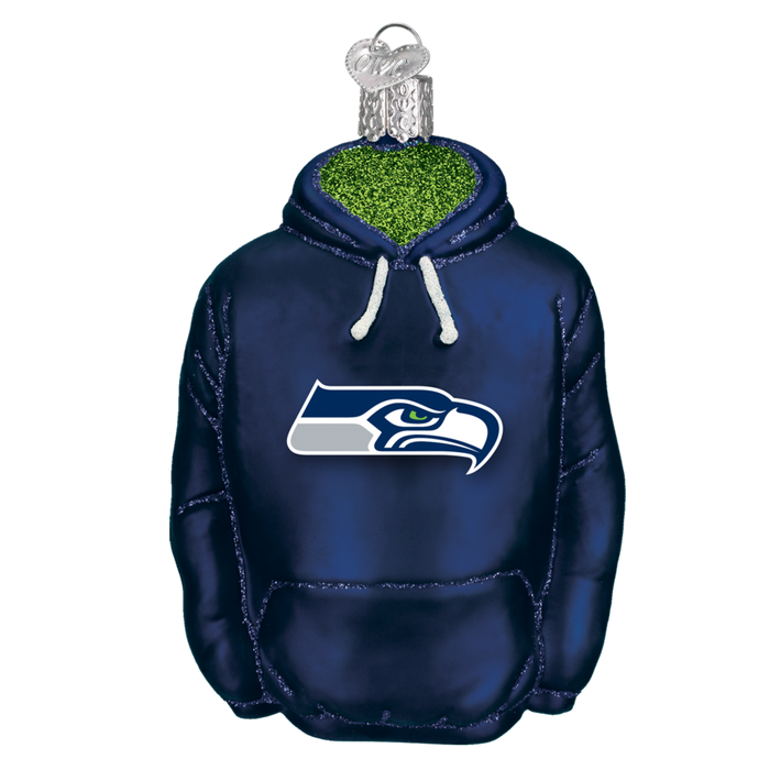 Seattle Seahawks Hoodie 72903 Old World Christmas Ornament