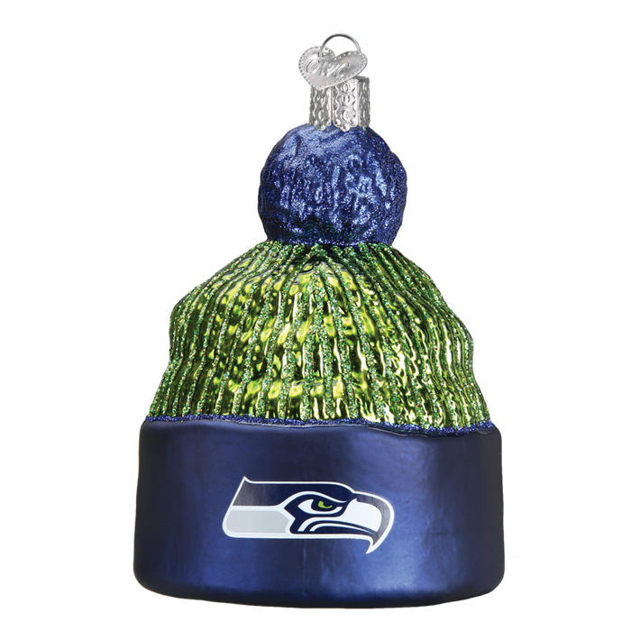 Seattle Seahawks Beanie 72914 Old World Christmas Ornament