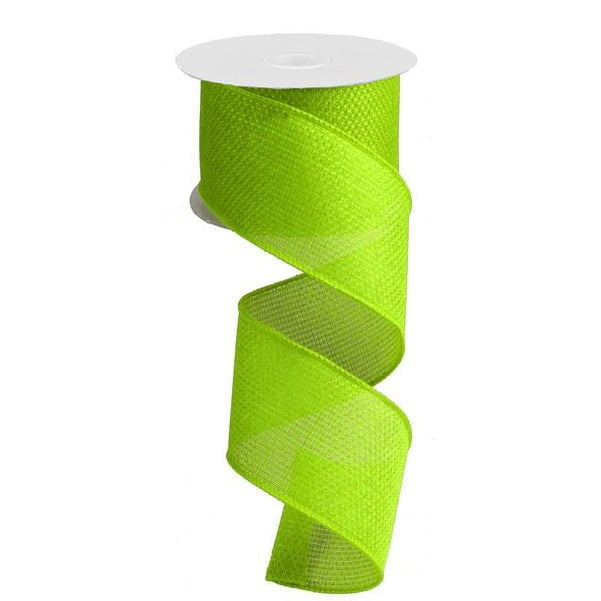 2.5" Cross Royal Lime Green Ribbon RG121298