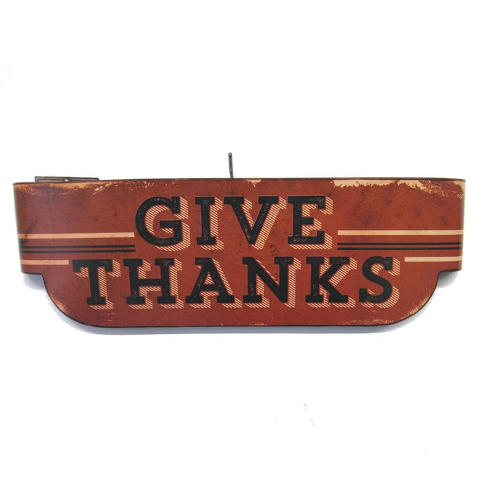 Rustic Farmhouse Give Thanks Sign E142294