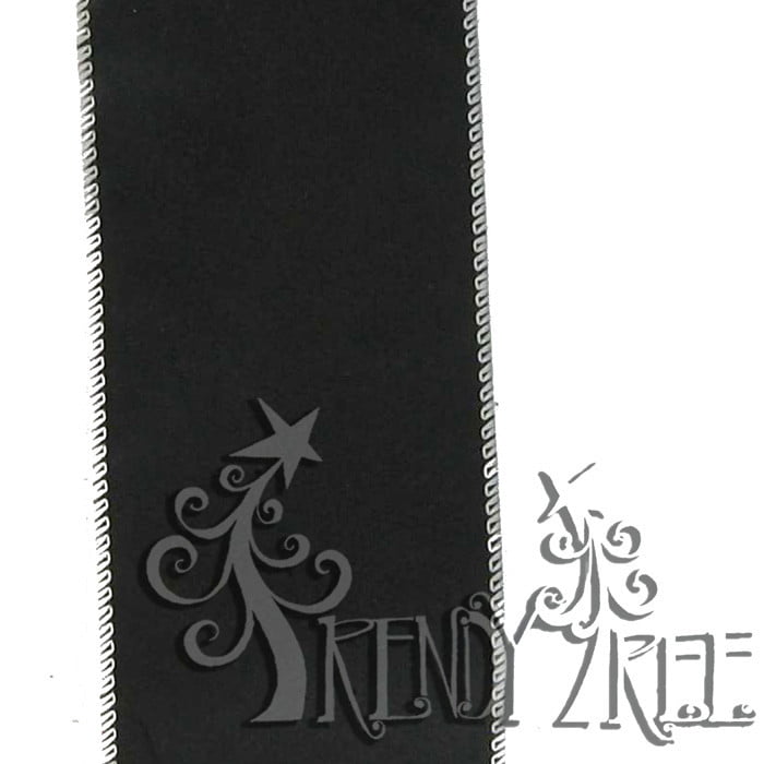 2.5" Erasable Chalkboard Ribbon Black