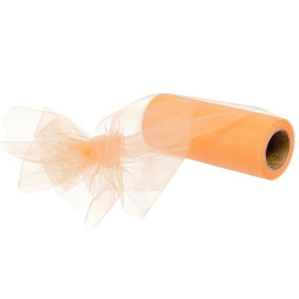 6" Peach Nylon Tulle RC126621