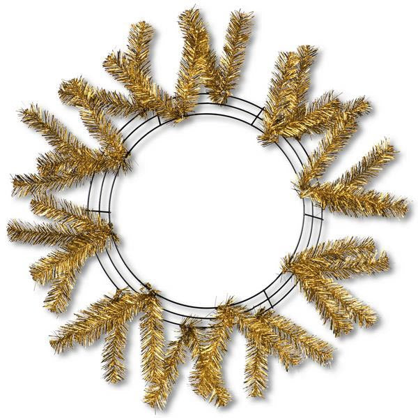 Work Wreath 24" Metallic Gold XX749508